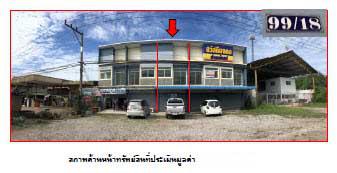 อาคารพาณิชย์หลุดจำนอง ธ.ธนาคารกรุงไทย สุราษฎร์ธานี พุนพิน บางมะเดื่อ