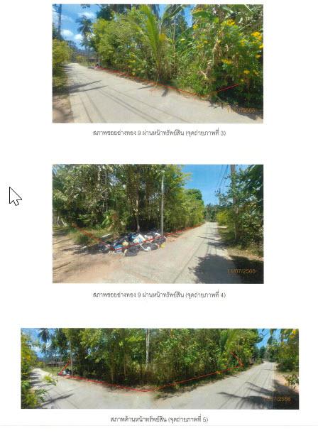 ที่ดินเปล่าหลุดจำนอง ธ.ธนาคารกรุงไทย สุราษฎร์ธานี เกาะสมุย อ่างทอง
